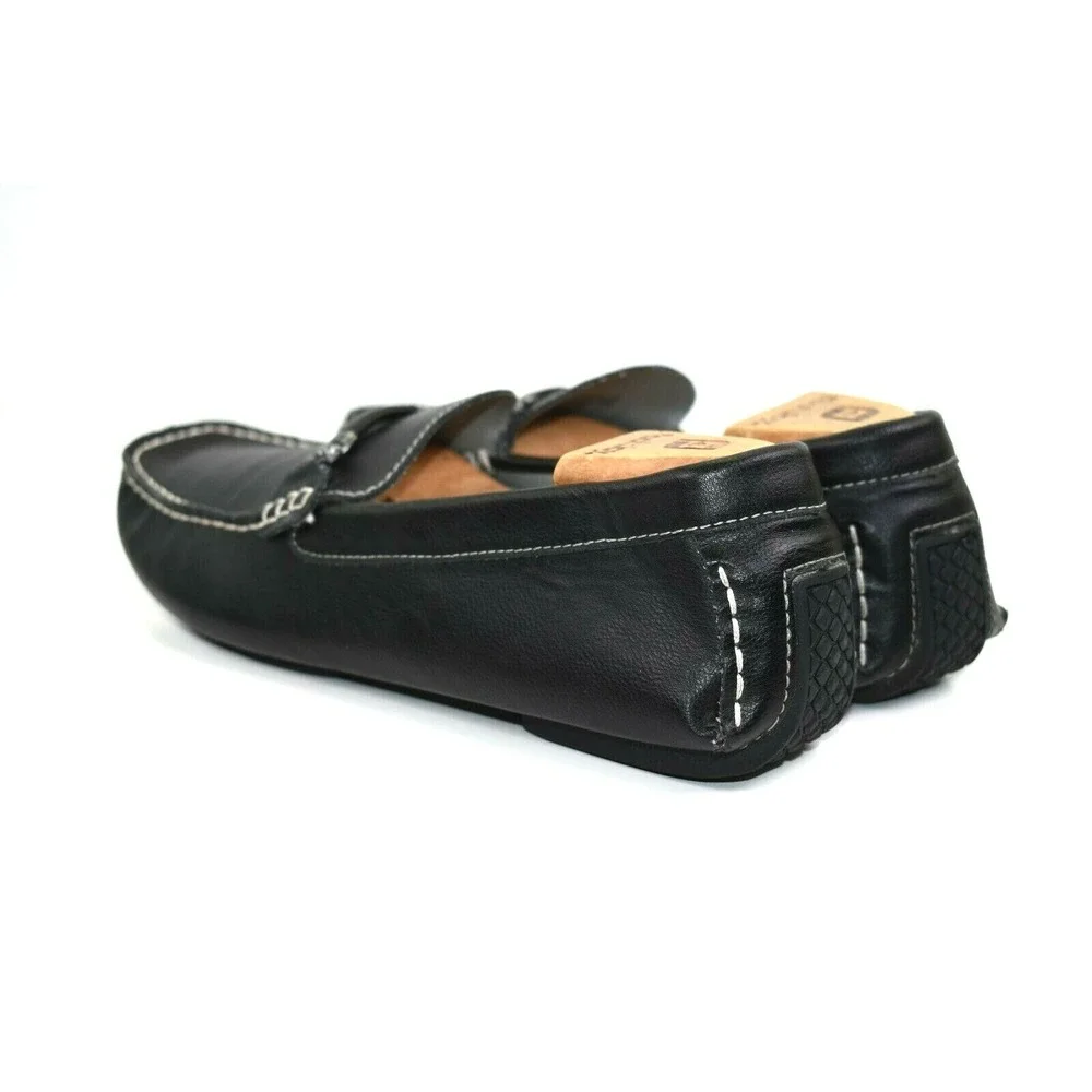 Steve Madden Men's Trulow Black Slip-On Horse bit Driving Loafer Size‎ 10.5 M